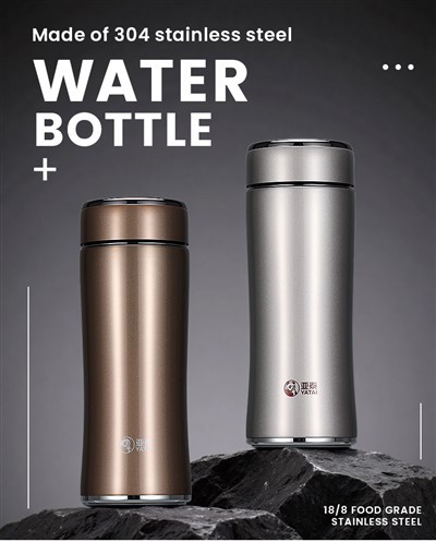 Set regalo di bottiglie per bevande da ufficio isolate sotto vuoto da 330 ml/460 ml-Y5006